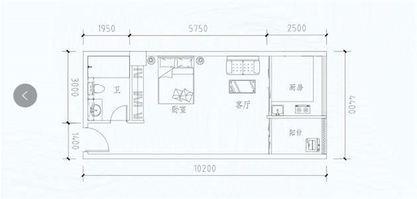 一房一厅一卫